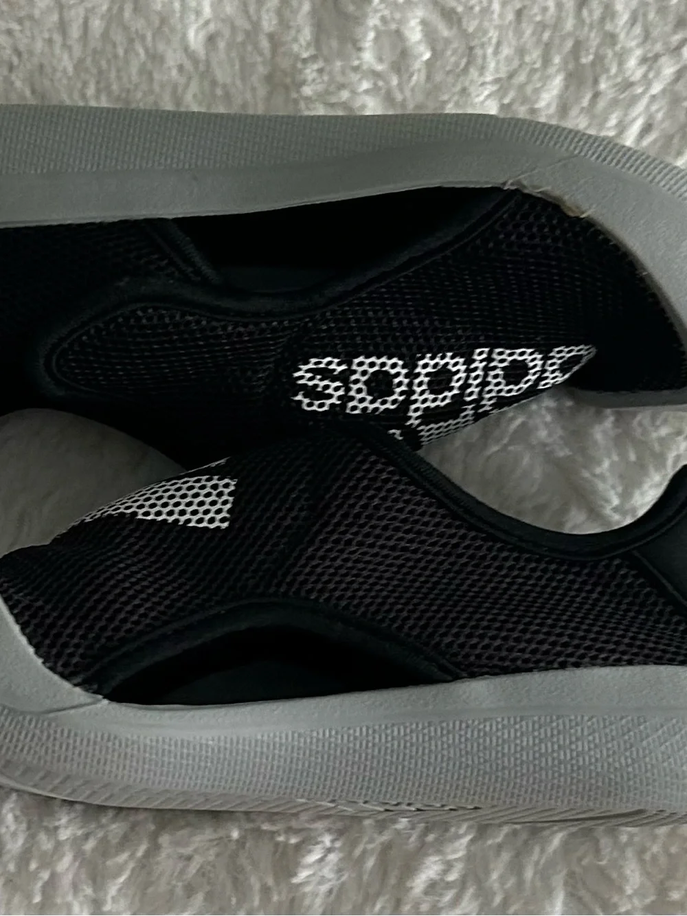 Adidas Kids Water Shoes Size 10K Black Slip On Swim Beach Shoes Toddler Boys